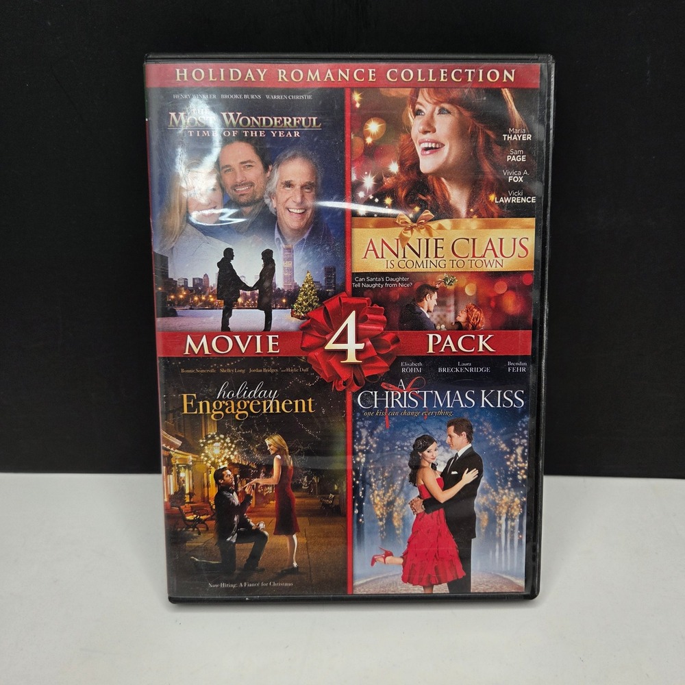 Gaiam Holiday Romance Collection 4 Movie Pack DVD Christmas Rom-Com 2-Disc Set